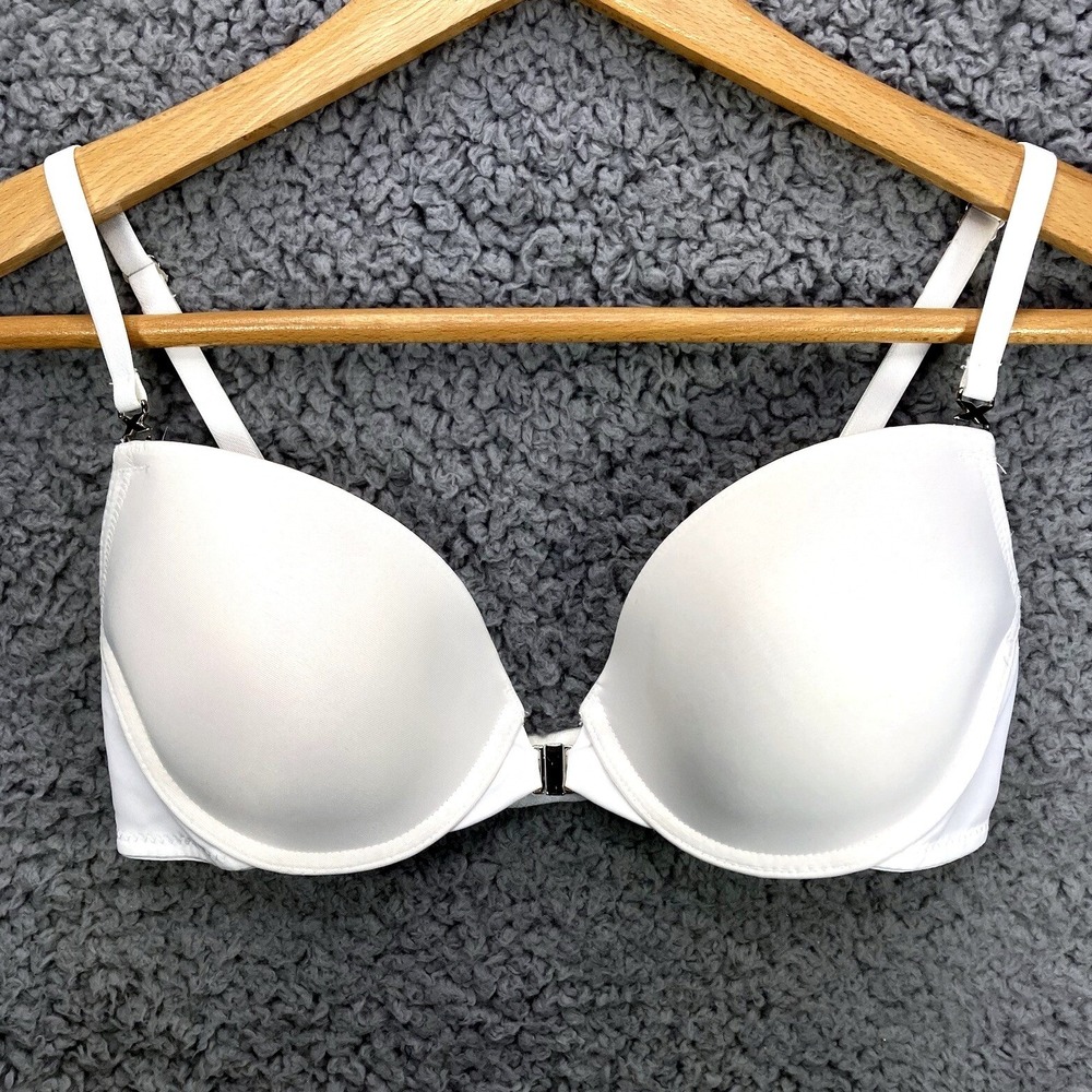 Fredricks Of Hollywood Bra 32C Multiway Push Up Removable Pads Bridal Plunge